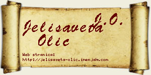 Jelisaveta Olić vizit kartica